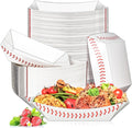 50 Pack 3Lb Paper Food Boat Trays, Baseball Birthday Decorations Baseball Party by MotBach