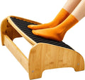 HUANUO Bamboo Under Desk Footrest, Ergonomic Foot Rest by HUANUO
