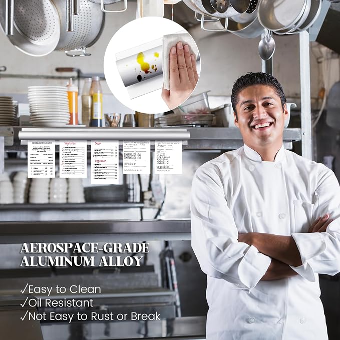 4 Pack Restaurant Ticket Holder Strip - Image 3