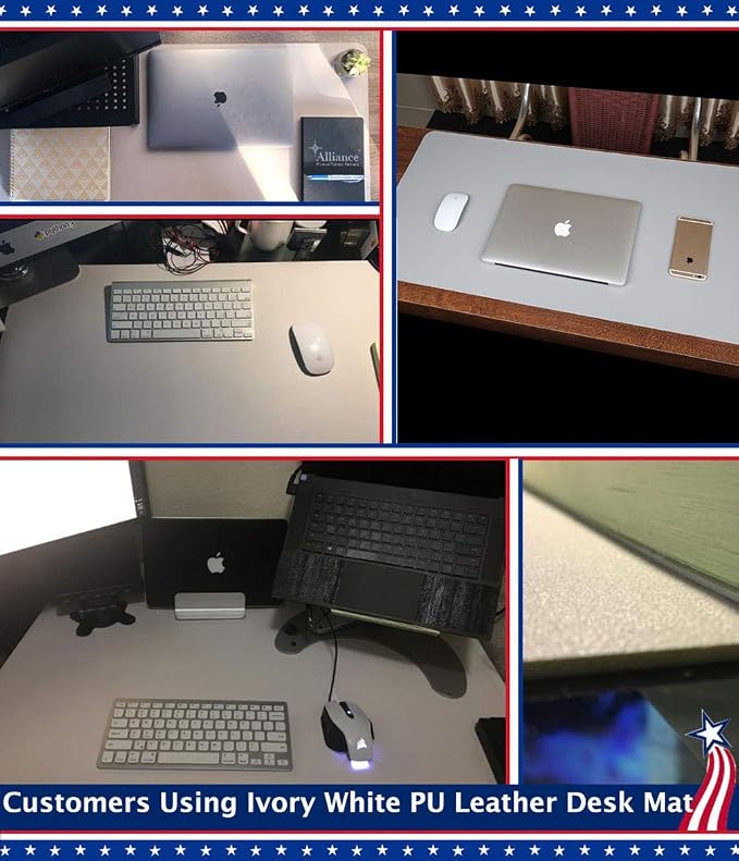 Desk Protector Blotter Pad on Top of Desks PU Leather Office Desk Writing Mat - Image 7