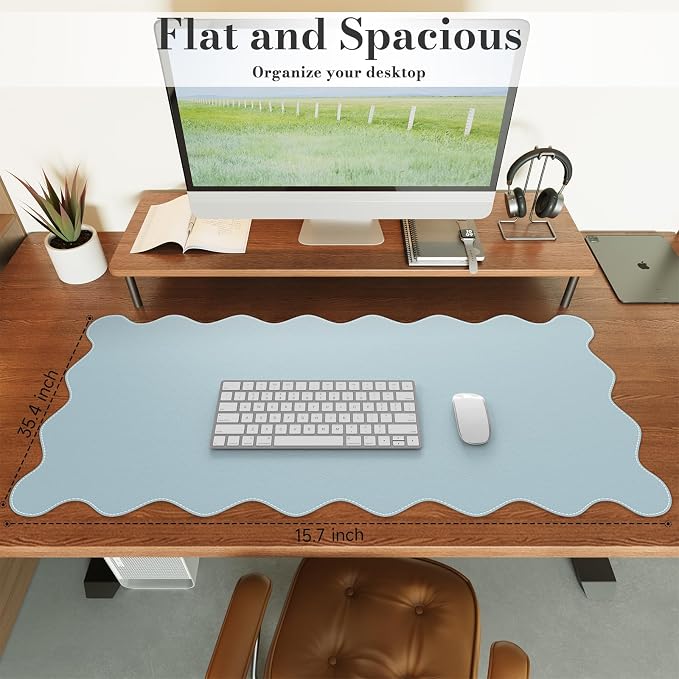 iCasso Leather Mouse Pad, Extra Large Desk Pad - Image 3