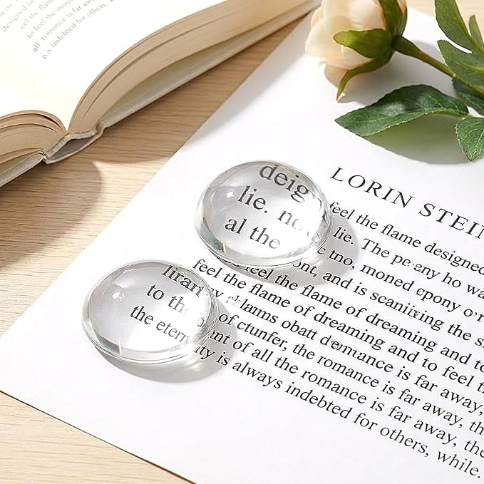 16 Pcs Crystal Dome Magnifying Paperweight, Paper Weights Clear Distortion-Free - Image 4