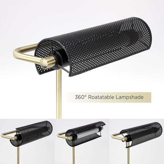 O’Bright LED Desk Lamp with USB Charging Port, Metal Lamp, Flexible Swivel Arms - Image 4