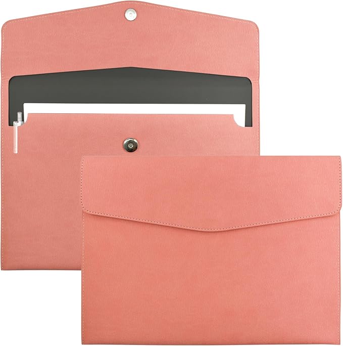 VANRA 1 Piece PU Leather Envelope File Folders A4 Paper Document Filing by VANRA