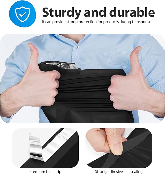 Fuxury 1500 Pcs 14.5x19" Poly Mailers, Waterproof Mailing Envelopes - Image 5