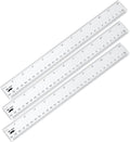 Mr. Pen- Plastic Rulers, 12 Inch, 3 Pack, Easy-to-Read Markings | by MrPen