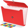 Expanding File Folder, 13 Pockets Accordian File Holder Organizer, A4 Letter by Nicecho