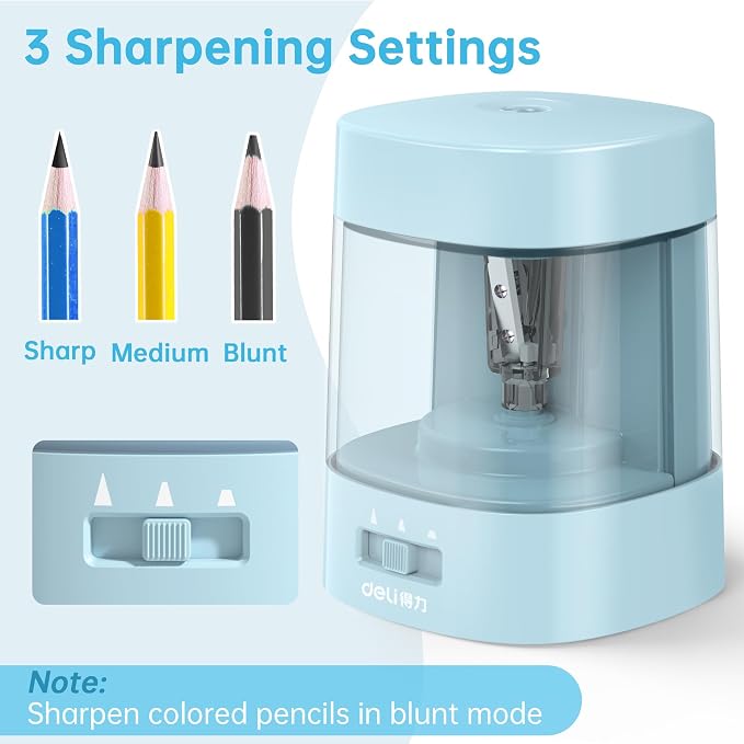 Deli Electric Pencil Sharpener, Automatic Pencil Sharpeners - Image 2