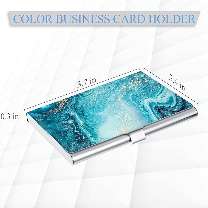 2 Pack Business Card Holder，Color Printing Men's and Women's Business Card - Image 2