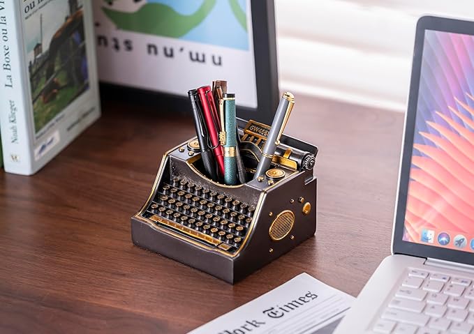 Retro Typewriter Pen Holder Desk Organizers - Image 6