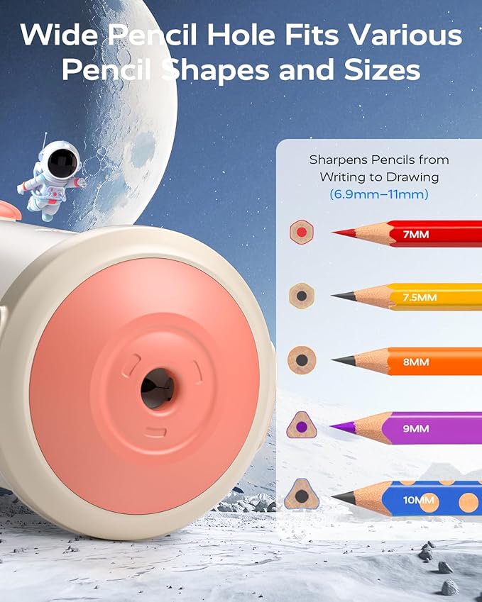 JUPITEARTH Electric Pencil Sharpener - Image 4
