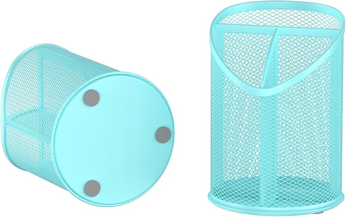 Delifox 2 Pack Pen Holder Mesh Round Pencil - Image 3