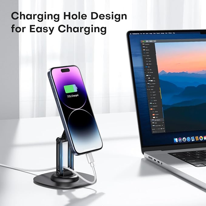 OMOTON 360° Rotating MS04 Magnetic Phone Stand - Image 8