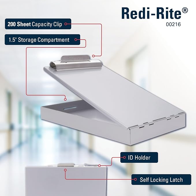 Saunders Recycled Aluminum Memo Size Clipboard - Image 2