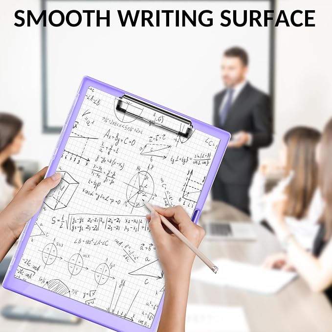 Sooez Clipboard with Storage, Heavy Duty Cleaview Clip Boards 8.5x11 with Dual - Image 5