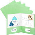 50 Packs Two Pocket Folders, Two Pocket File Folders by Unknown