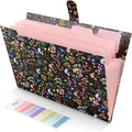 SKYDUE Accordion File Organizer, Floral Expanding File Folders by SKYDUE