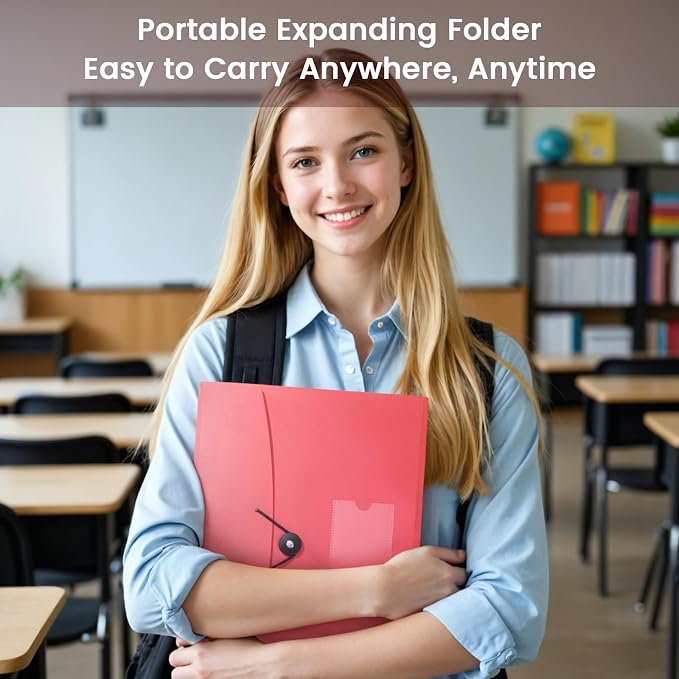 13 Pocket Accordion File Organizer - Image 6