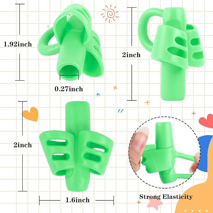 SANNIX 16 PCS Pencil Grips for Kids & Adults - Image 2