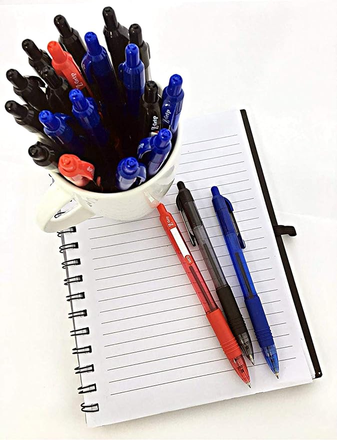 Zebra Pen Z-Grip Retractable Ballpoint Pen, Medium Point 1.0mm, 24 Black & 24 - Image 6