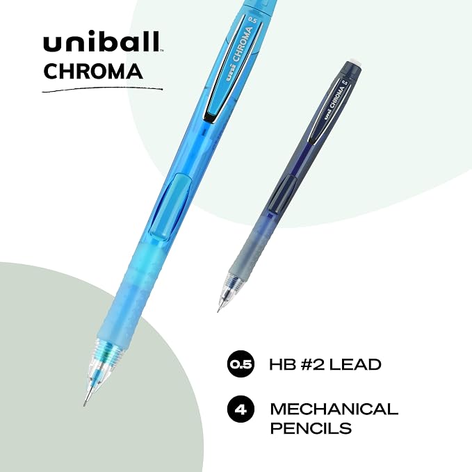 Uniball Chroma Mechanical Pencils 4 Pack, 0.7mm - Image 2