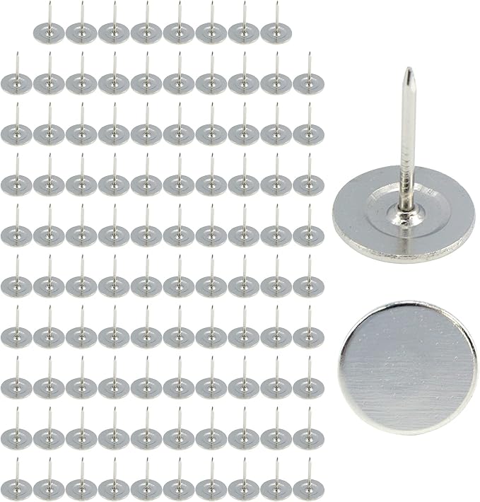 100Pcs Flat Head Upholstery Tacks Home Furniture Decor Tacks Upholstery Nails - Image 8