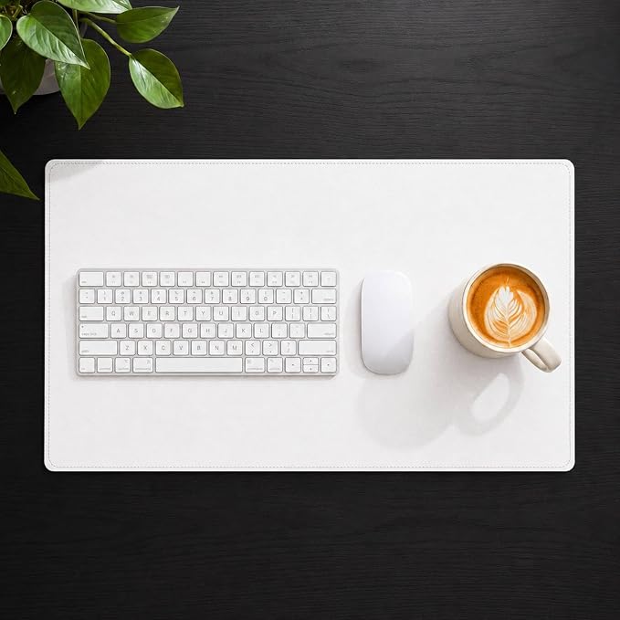AFIING Cork Desk Mat 35.4" x 17", Dual-Sided Natural Cork & PU Leather Desk Pad - Image 9