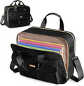 Teacher Bag with Accordion File Organizer, 15.6 Inch Laptop Briefcase by Prokva
