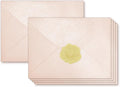 100 Pack Mini Pearl Pink Envelopes, 4 x 2.75" Shimmer Gift Card Envelopes by YINUOYOUJIA