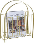 MyGift Deluxe Mid Century Brass Tone Metal Wire Magazine Holder Rack, Table or by MyGiftHome