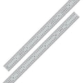 PEC Tools 12" Metal Ruler, Flexible Stainless Steel Rule, 4R Graduation by PECTools