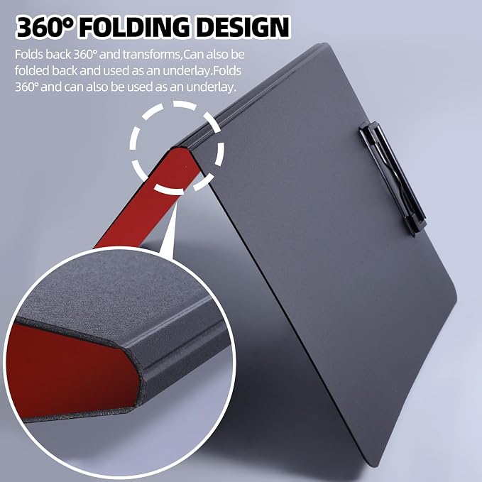 FRETONBA Clipboard Folder, 360 Degree Foldable Binder Clipboards - Image 4