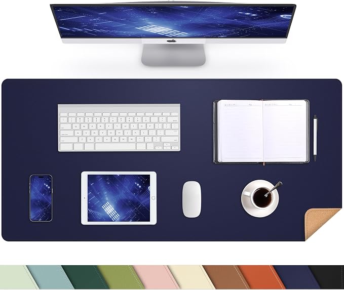 AFIING Desk Mat, 35.4" x 17", Cork Desk pad Protector | Dual-Sided Cork & PU by AFIING