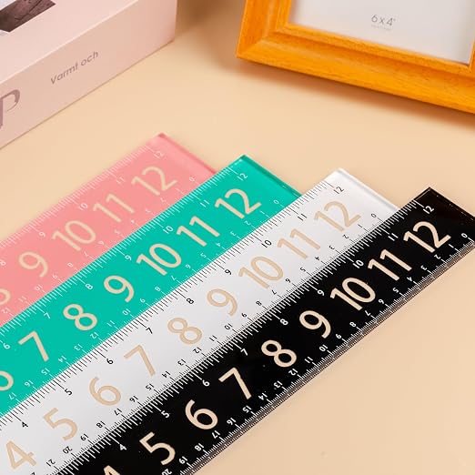 Mr. Pen- Plastic Rulers with Large Numbers, 4 Pack, 12 Inch | Easy-to-Read - Image 8