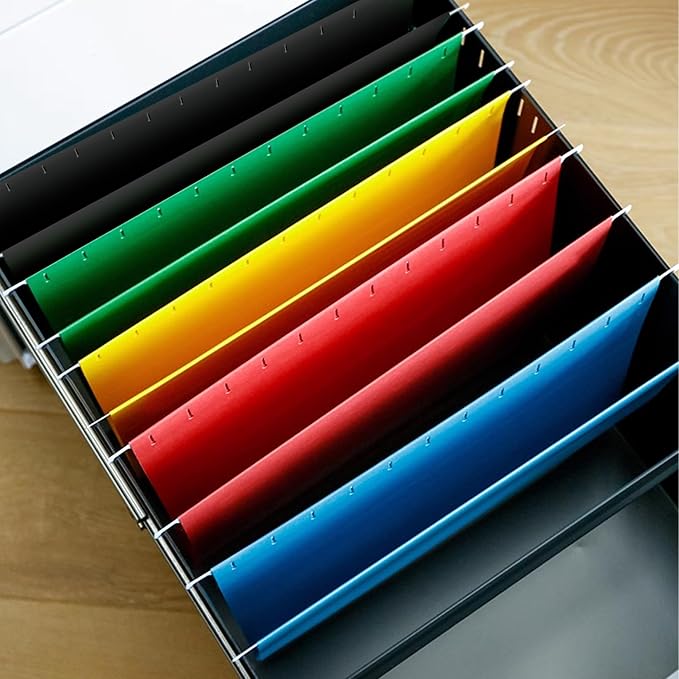 25 Pack Pink Hanging File Folders - Image 5