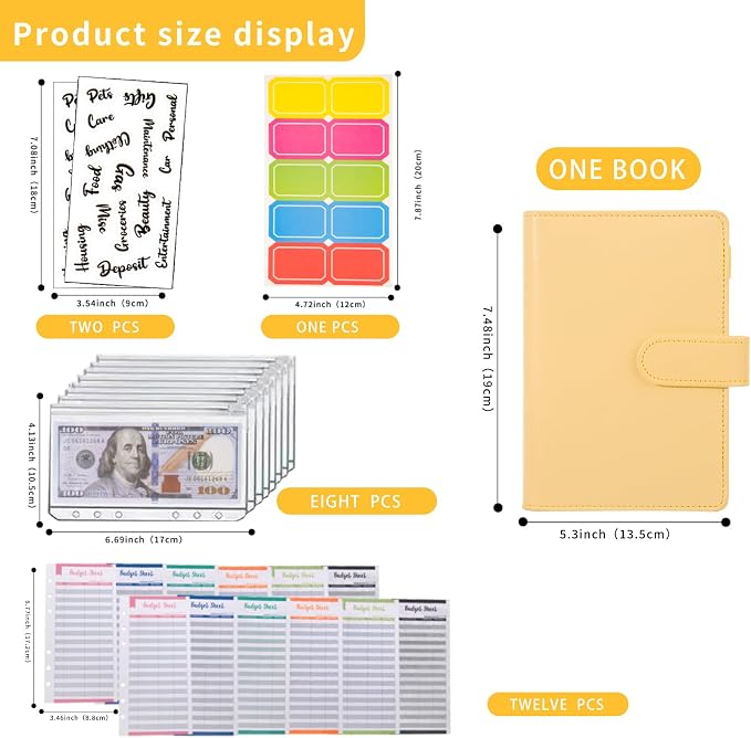 NICOOTH Budget Binder A6 Money Saving Binder - Image 2