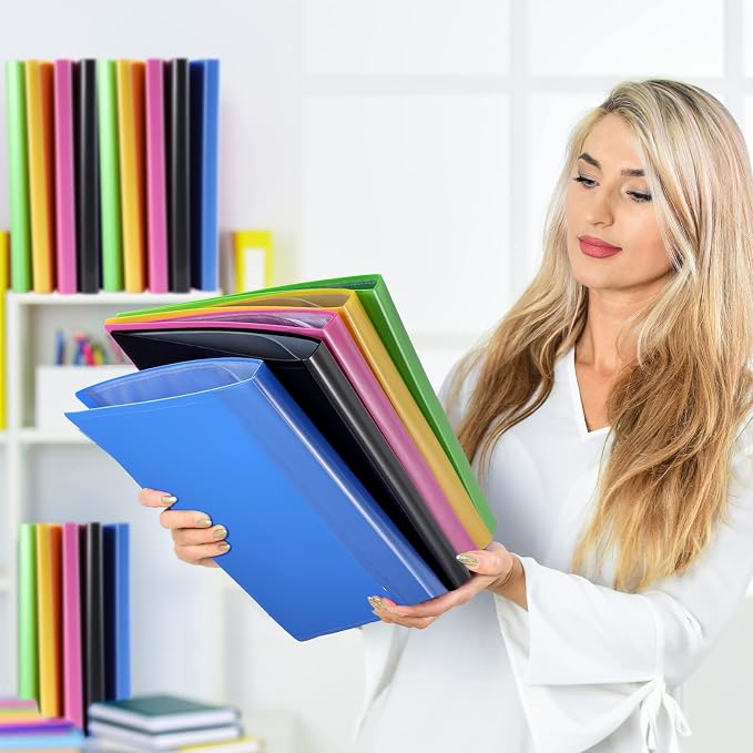 15 Pcs Binder with Plastic Sleeves 30 Pockets 60 Pages Presentation Book 11 x - Image 7