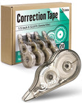 Dynta Correction Tape 28 Pack, Transparent Dispenser, 1/5 Inch X 32.8 Ft by Dynta