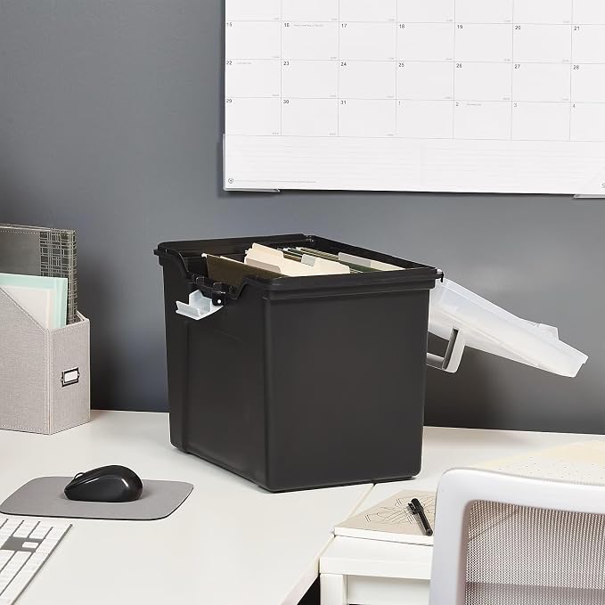 STAPLES File Box File Portable Tote, Letter Size - Image 6