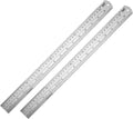 ZZTX Ruler Metal Straight Edge Stainless Steel Ruler 16 Inch Ruler Set Rulers by ZZTX