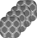 Sweet Home Collection Chair Cushion Memory Foam Pads Honeycomb Pattern Slip Non by SweetHomeCollection