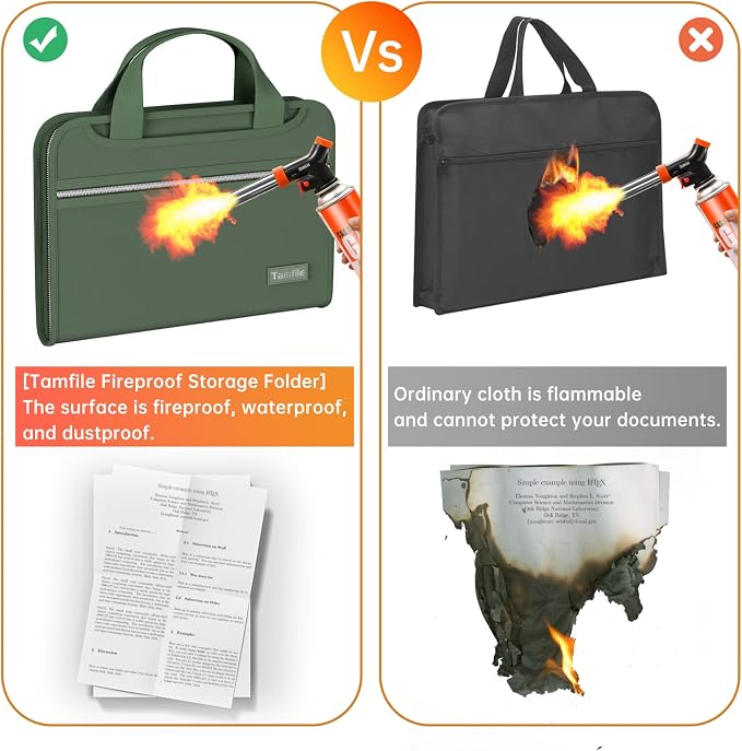 Tamfile Fireproof Accordion File Organizer - Image 2