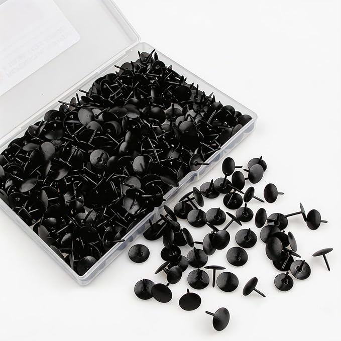 Thumb Tacks 500-count, 3/8-inch Steel Roundness Push Pins Office Tacks - Image 3