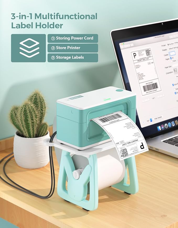 MUNBYN Label Holder for Rolls and Fanfold Labels | Thermal Sticker Holder - Image 2