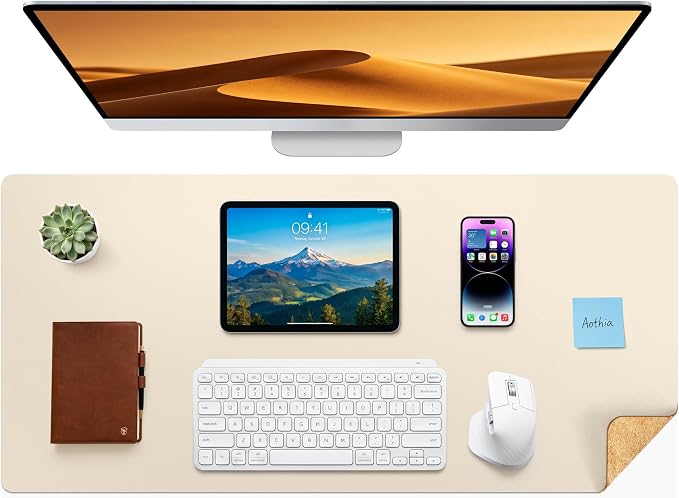 Aothia Dual-Sided Desk Mat by AothiaSimpleNaturalUnique