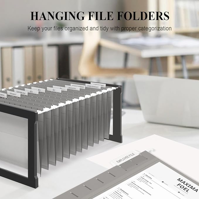ViVin Hanging File Folders, 1/5-Cut Adjustable Tabs - Image 5