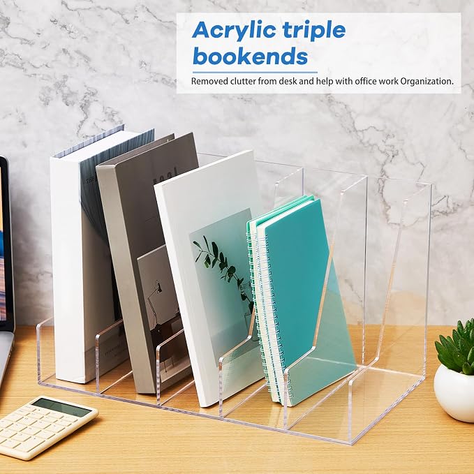 Suzile Clear Acrylic Magazine File Holder - Image 3