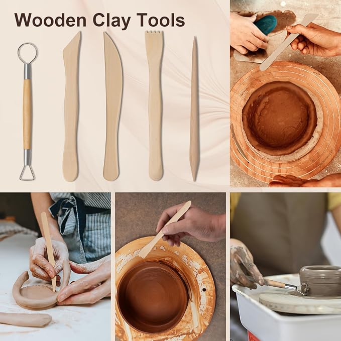 Amrules Clay Tools Kit, Practical Polymer Clay Sculpting Tools Kit, Air Dry - Image 3