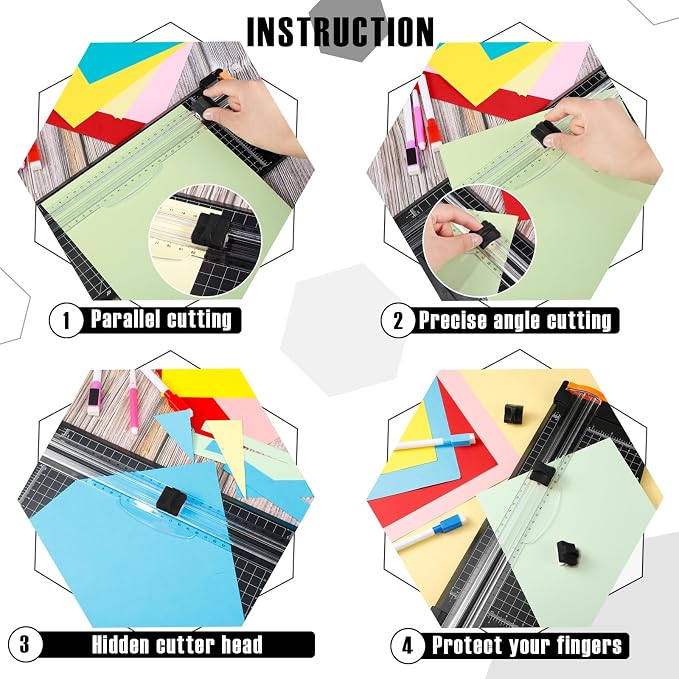 Mudder 10 Pieces Paper Cutter Replacement Blade Cutting Replacement Blades - Image 3