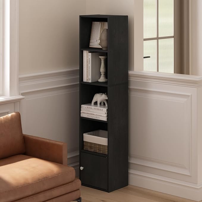 Furinno LUDER Book Shelf, 5-Tier Modern Bookshelf, Bookcase - Image 5